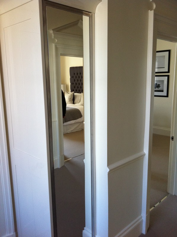 Full-length wardrobe mirror fitted in Olney home