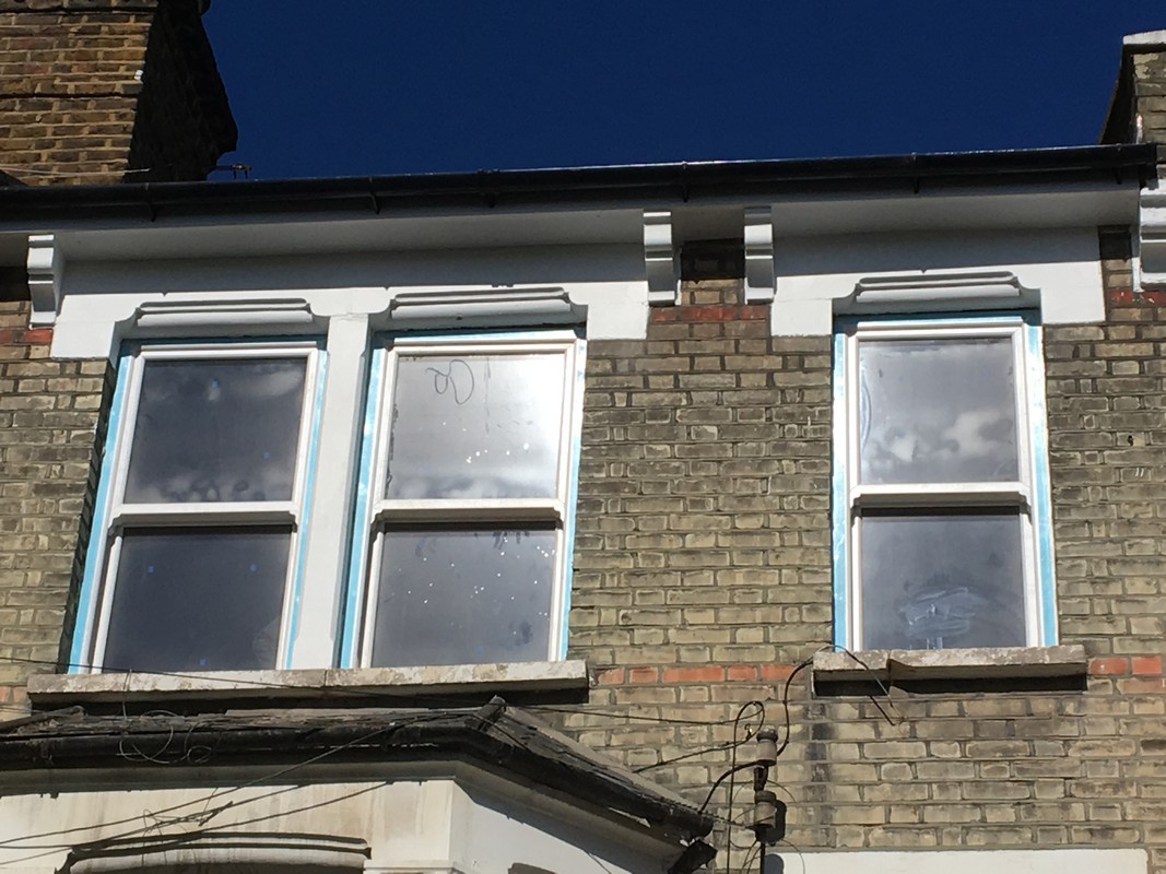 New uPVC sash windows fitted on Victorian terrace in Olney